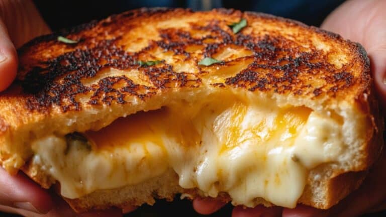 Extremely Cheesy Grilled Cheese That’s Way Too Good - Cheesy Bread Grilled Cheese midia