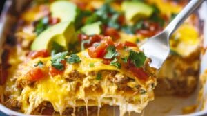 Family-Friendly Cheesy Southwest Breakfast Casserole 1 Family-Friendly Cheesy Southwest Breakfast Casserole - Cheesy Southwest Breakfast Casserole midia