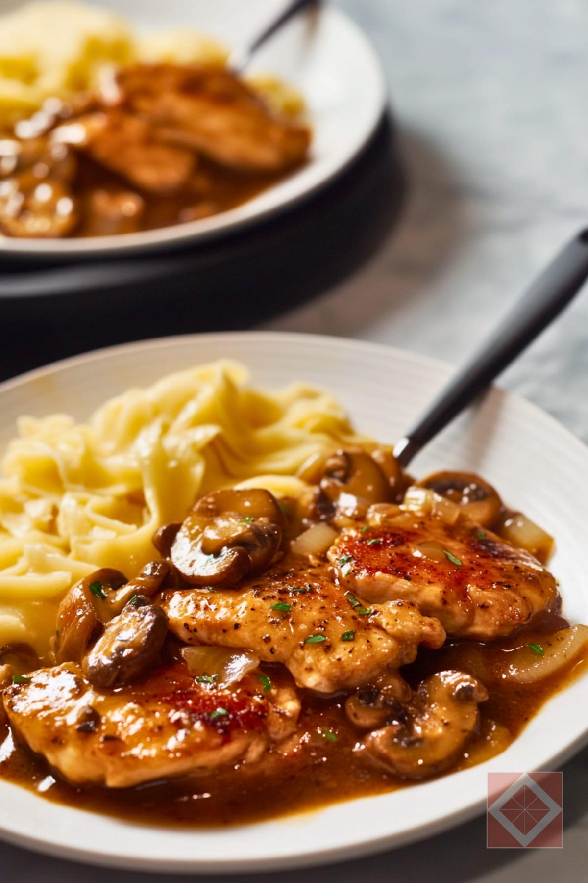 Restaurant-Style Chicken Marsala Recipe for Two 3 Restaurant-Style Chicken Marsala Recipe for Two - Chicken Marsala pin 1 midia