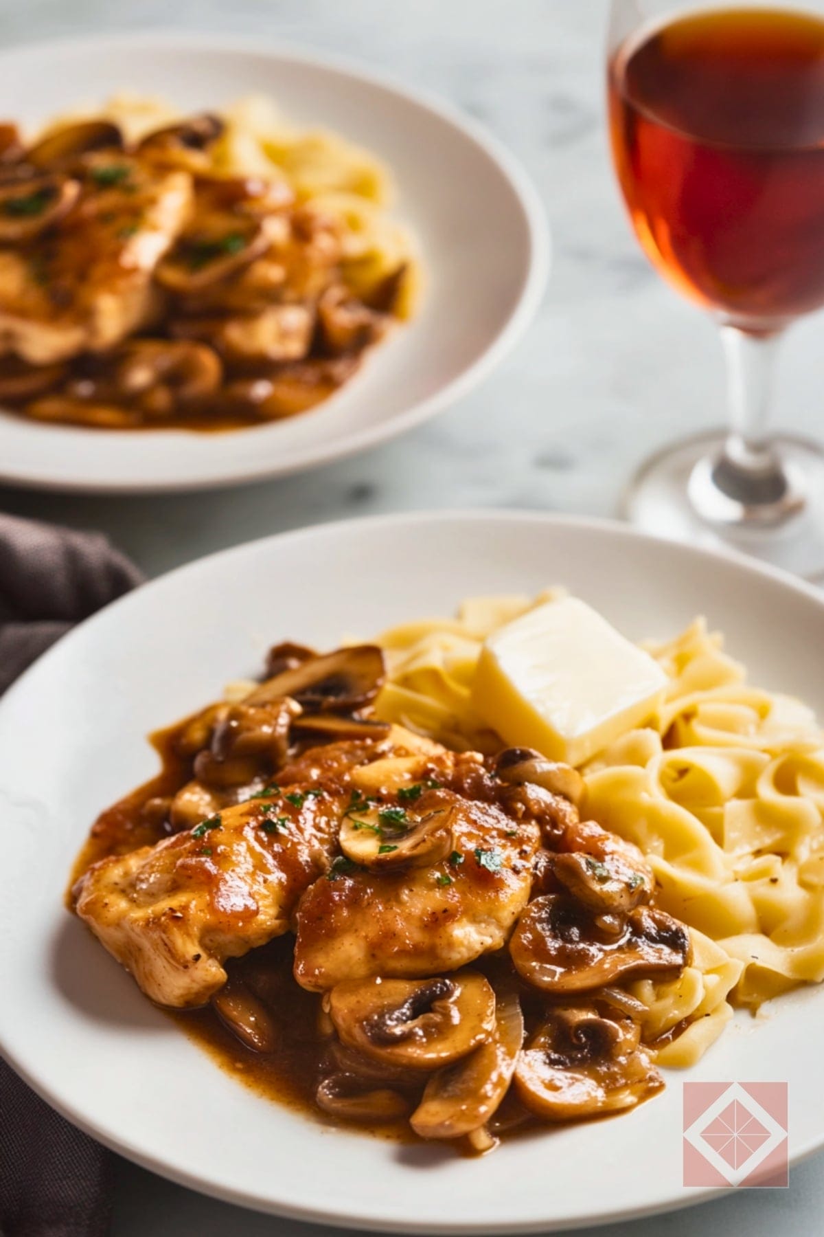 Restaurant-Style Chicken Marsala Recipe for Two 4 Restaurant-Style Chicken Marsala Recipe for Two - Chicken Marsala pin 2 midia