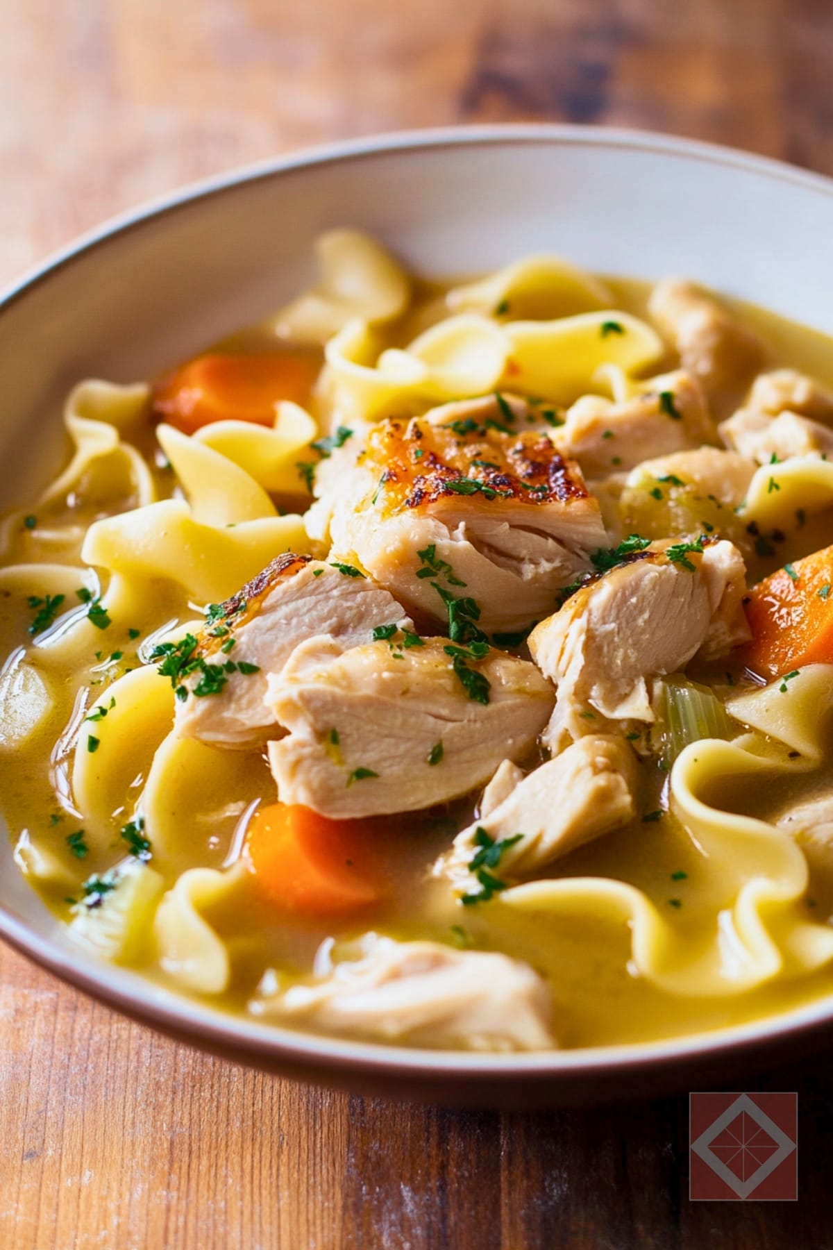 Cozy Chicken Noodle Soup Recipe for Two People 3 Cozy Chicken Noodle Soup Recipe for Two People - Chicken Noodle Soup pin 1 midia 1