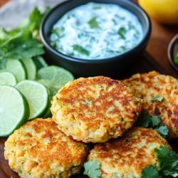Chickpea Cake Recipe That Is Perfect for Two 4 Chickpea Cake Recipe That Is Perfect for Two - Chickpea Cakes with Cucumber Yogurt Sauce midia