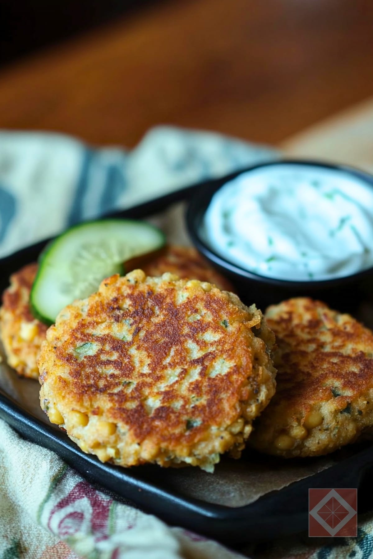 Chickpea Cake Recipe That Is Perfect for Two 2 Chickpea Cake Recipe That Is Perfect for Two - Chickpea Cakes with Cucumber Yogurt Sauce pin 1 midia