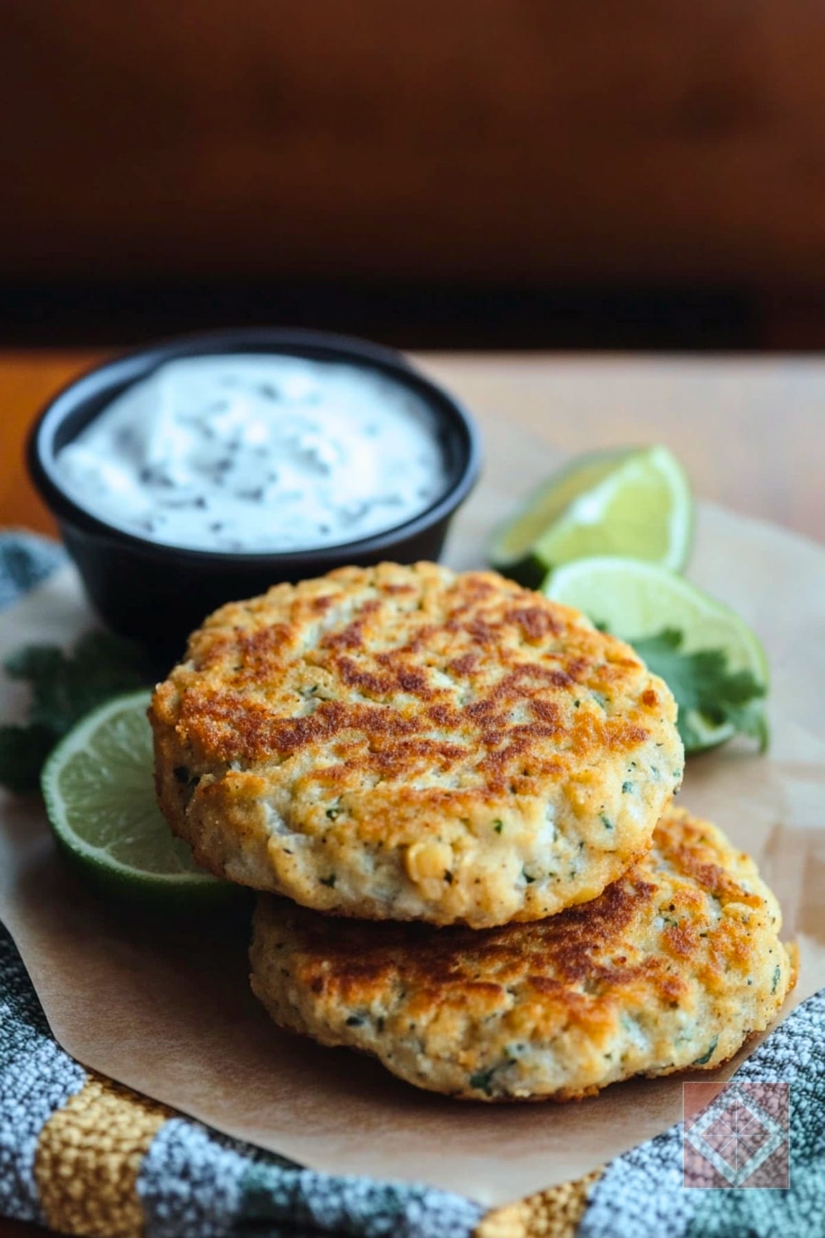 Chickpea Cake Recipe That Is Perfect for Two 3 Chickpea Cake Recipe That Is Perfect for Two - Chickpea Cakes with Cucumber Yogurt Sauce pin 2 midia