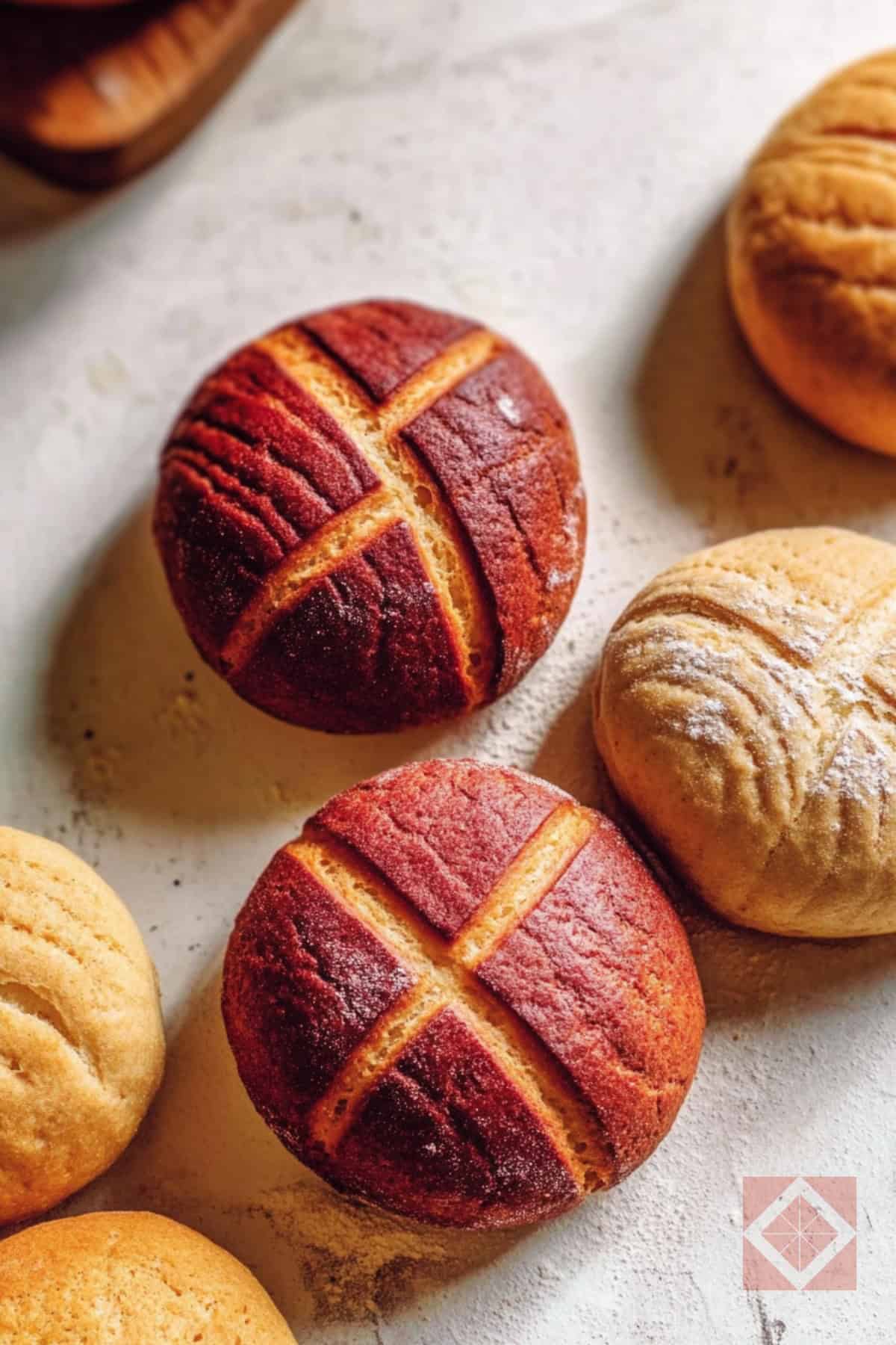 Conchas Bread Recipe With the Crispy Cookie Top 2 Conchas Bread Recipe With the Crispy Cookie Top - Conchas Bread pin 1 midia