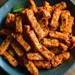 Date Night Recipe for Two: Spicy Crispy Tempeh 4 Date Night Recipe for Two: Spicy Crispy Tempeh - Crispy Tempeh with Sambal midia