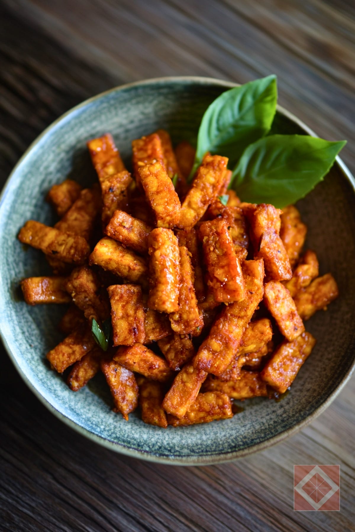 Date Night Recipe for Two: Spicy Crispy Tempeh 2 Date Night Recipe for Two: Spicy Crispy Tempeh - Crispy Tempeh with Sambal pin 1 midia
