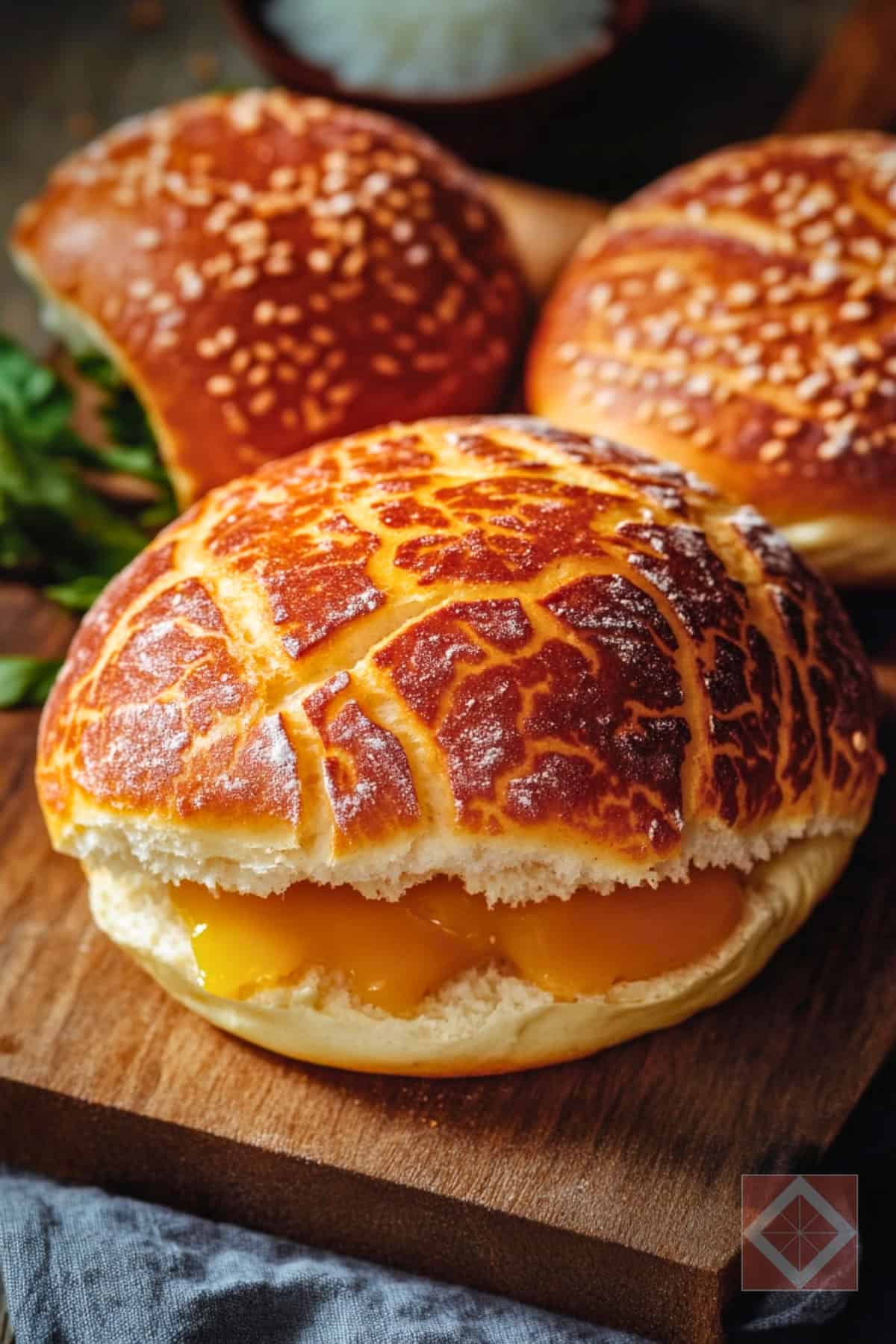 Dutch Crunch Rolls: Bakery-Style Crunchy Rolls at Home 3 Dutch Crunch Rolls: Bakery-Style Crunchy Rolls at Home - Dutch Crunch Roll Bread pin 2 midia