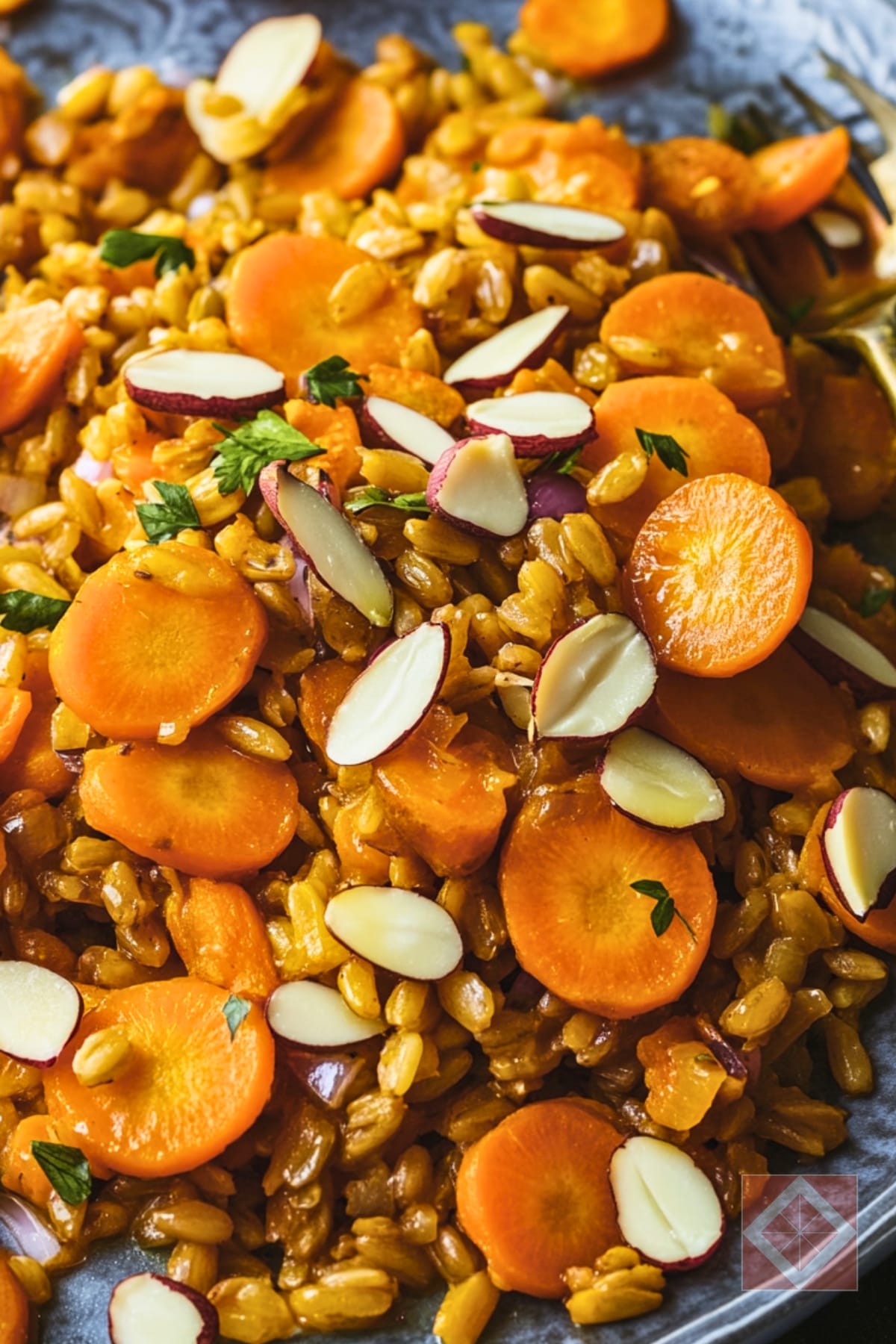 This Healthy Farro Recipe Is Way Too Good to Skip 2 This Healthy Farro Recipe Is Way Too Good to Skip - Golden Carrots Farro pin 1 midia