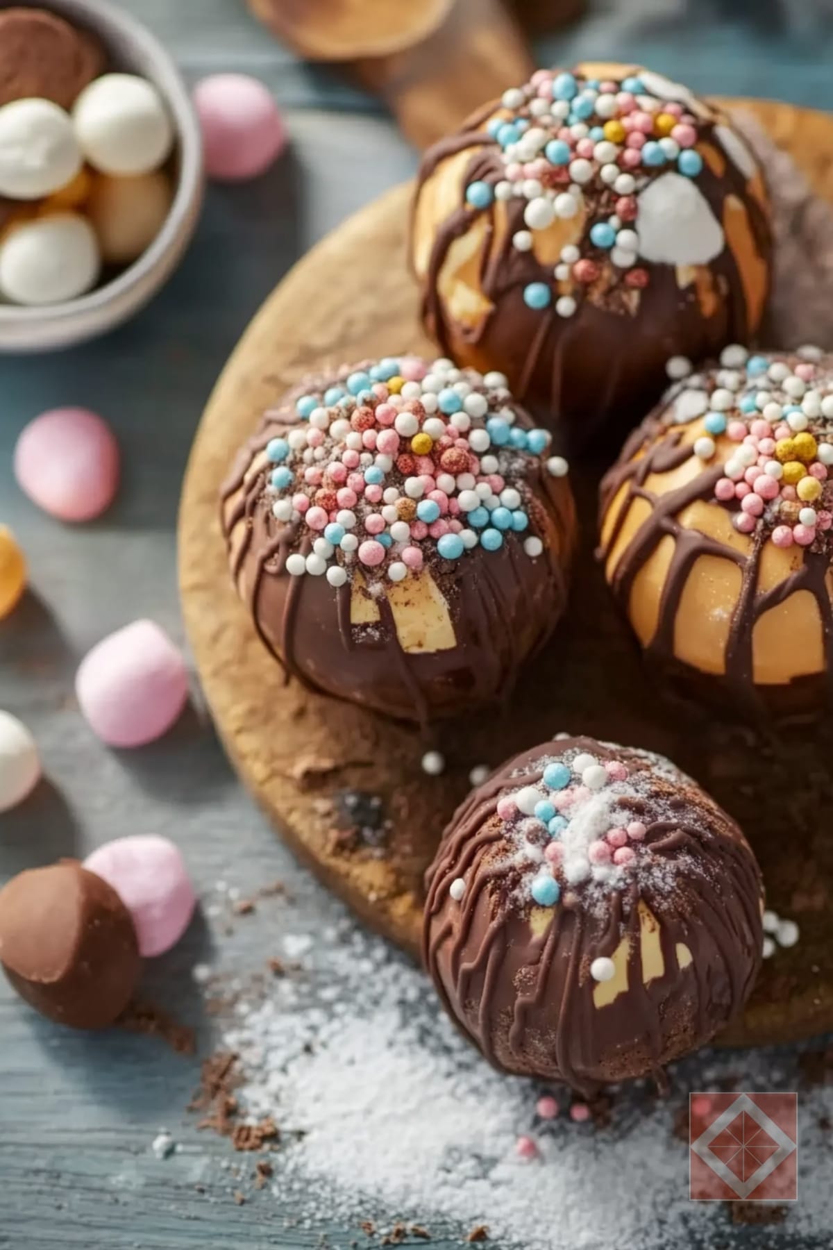 TikTok’s Favorite Hot Chocolate Bombs Recipe 3 TikTok’s Favorite Hot Chocolate Bombs Recipe - Hot Chocolate Bombs pin 1 midia