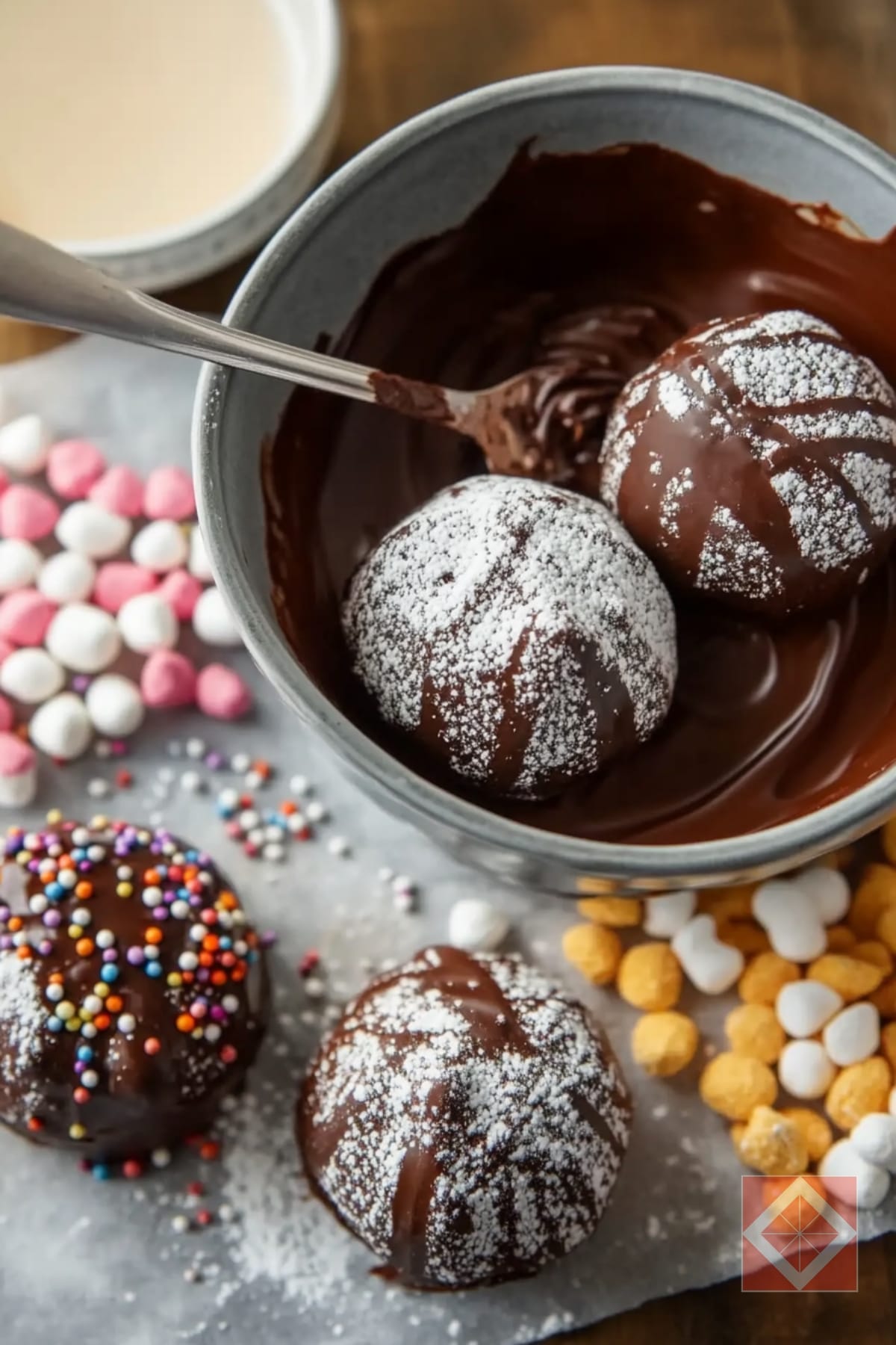 TikTok’s Favorite Hot Chocolate Bombs Recipe 4 TikTok’s Favorite Hot Chocolate Bombs Recipe - Hot Chocolate Bombs pin 2 midia