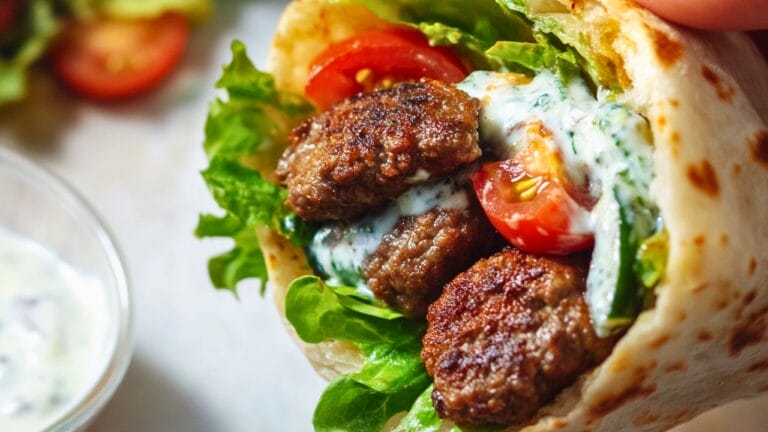Romantic Night In? These Lamb Pitas Are Made for Two 5 Romantic Night In? These Lamb Pitas Are Made for Two - Lamb Pita Sandwiches with Tzatziki midia