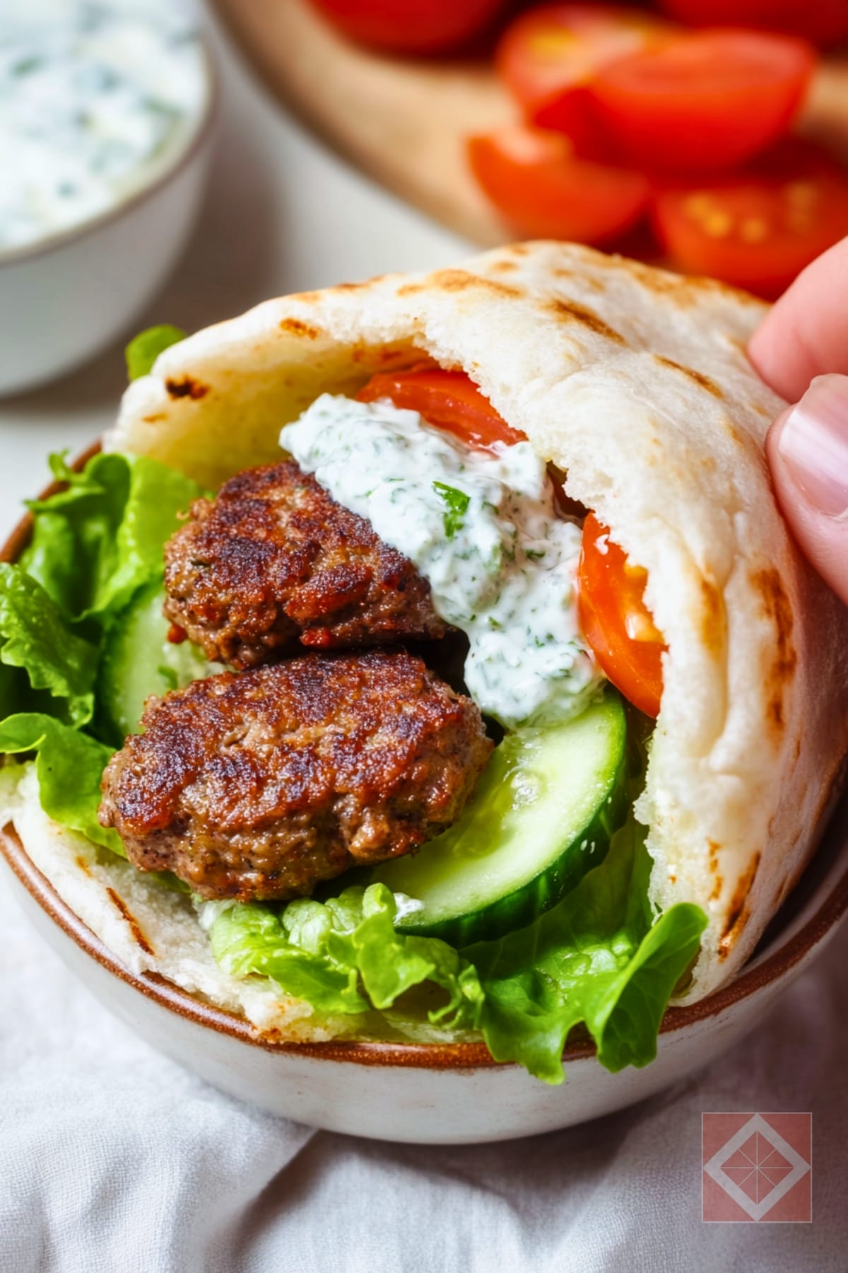 Romantic Night In? These Lamb Pitas Are Made for Two 3 Romantic Night In? These Lamb Pitas Are Made for Two - Lamb Pita Sandwiches with Tzatziki pin 1 midia