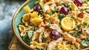 Quick, Healthy Recipe for Chicken Pasta Salad 1 Quick, Healthy Recipe for Chicken Pasta Salad - Lemon Chicken Pasta Salad Recipe with Tarragon Grapes midia