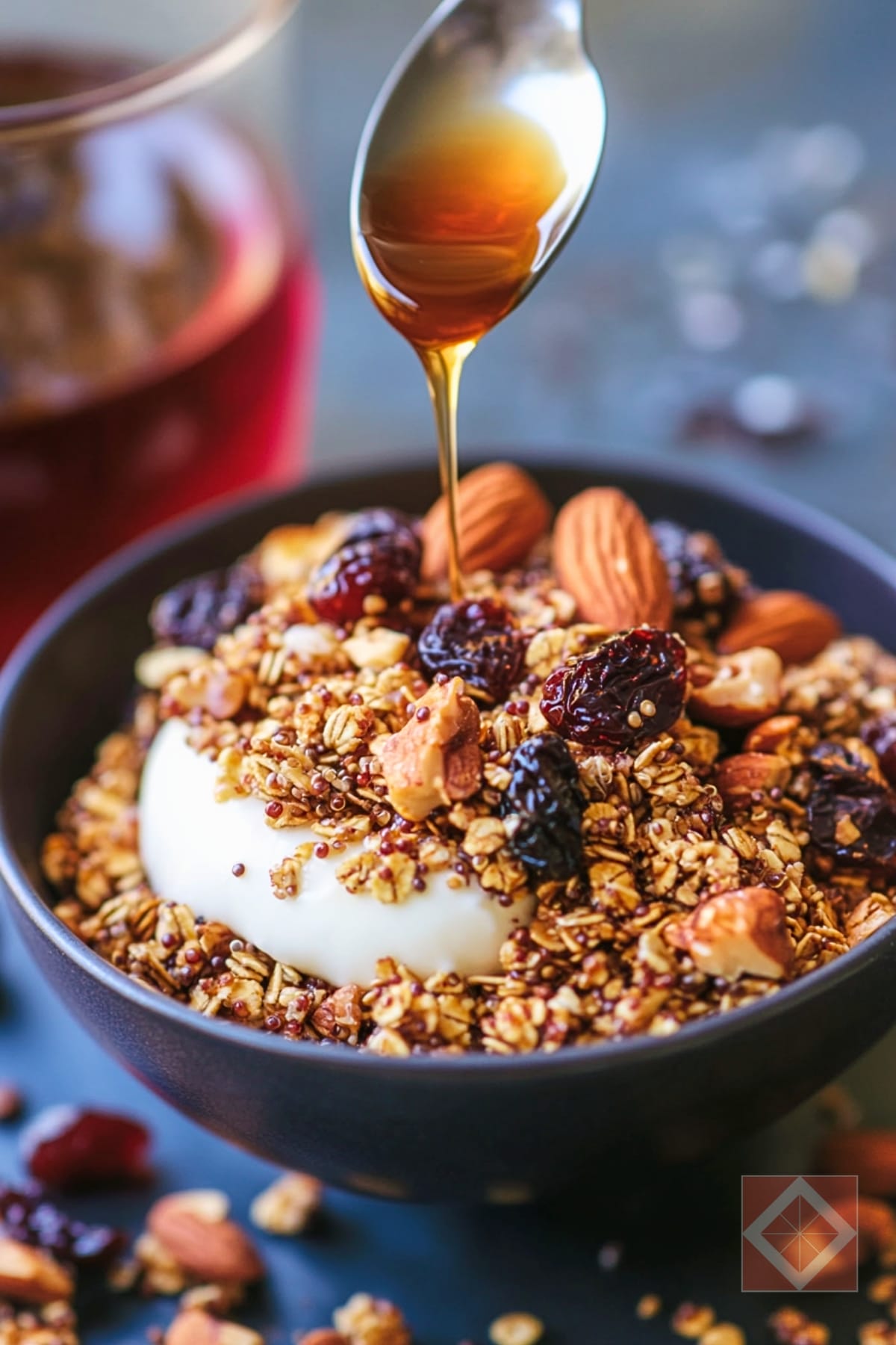 Quinoa Granola: A Healthy Favorite 4 Quinoa Granola: A Healthy Favorite - Maple Quinoa Granola pin 2 midia