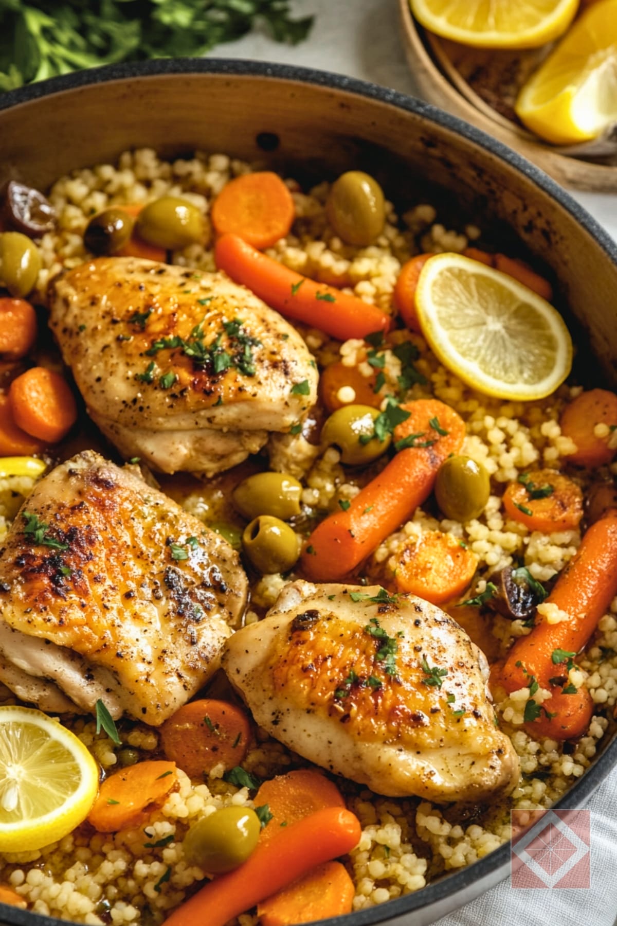 Moroccan Chicken Recipe for Healthy Weeknights 4 Moroccan Chicken Recipe for Healthy Weeknights - Moroccan Lemon Chicken Recipe pin 2 midia