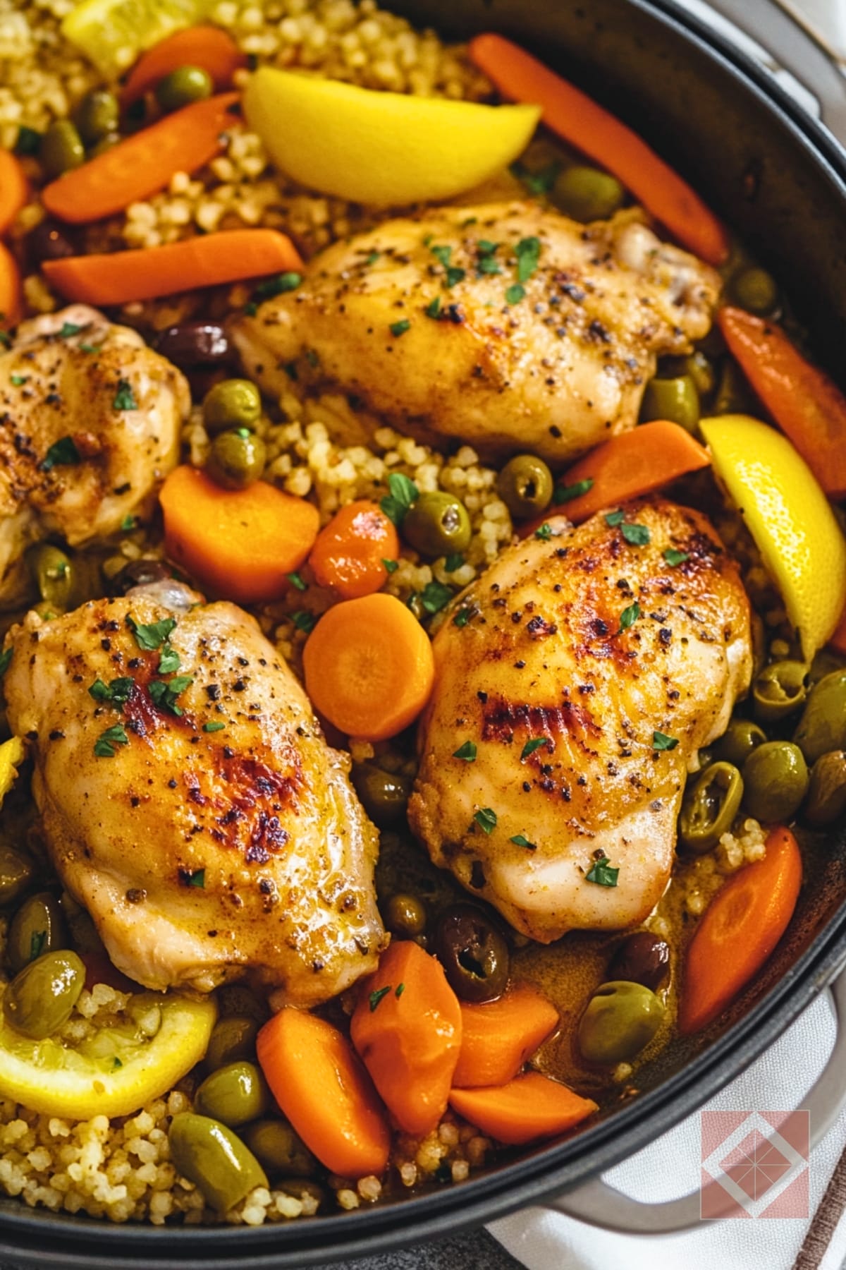 Moroccan Chicken Recipe for Healthy Weeknights 3 Moroccan Chicken Recipe for Healthy Weeknights - Moroccan Lemon Chicken pin 1 midia