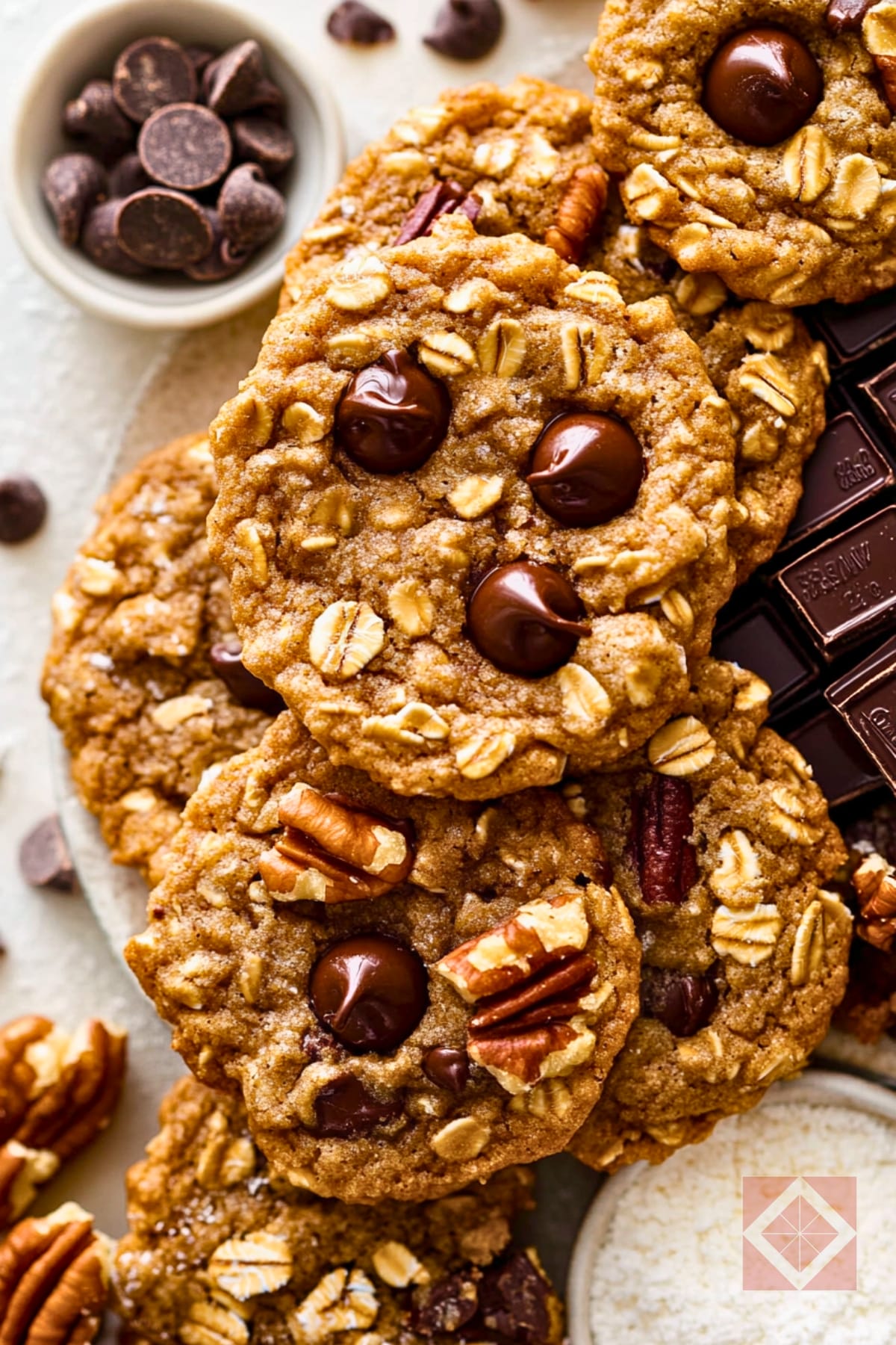 The Best Healthy Oatmeal Chocolate Chip Cookies You’ll Actually Want to Make 4 The Best Healthy Oatmeal Chocolate Chip Cookies You’ll Actually Want to Make - Oatmeal Chocolate Chip Cookies pin 2 midia