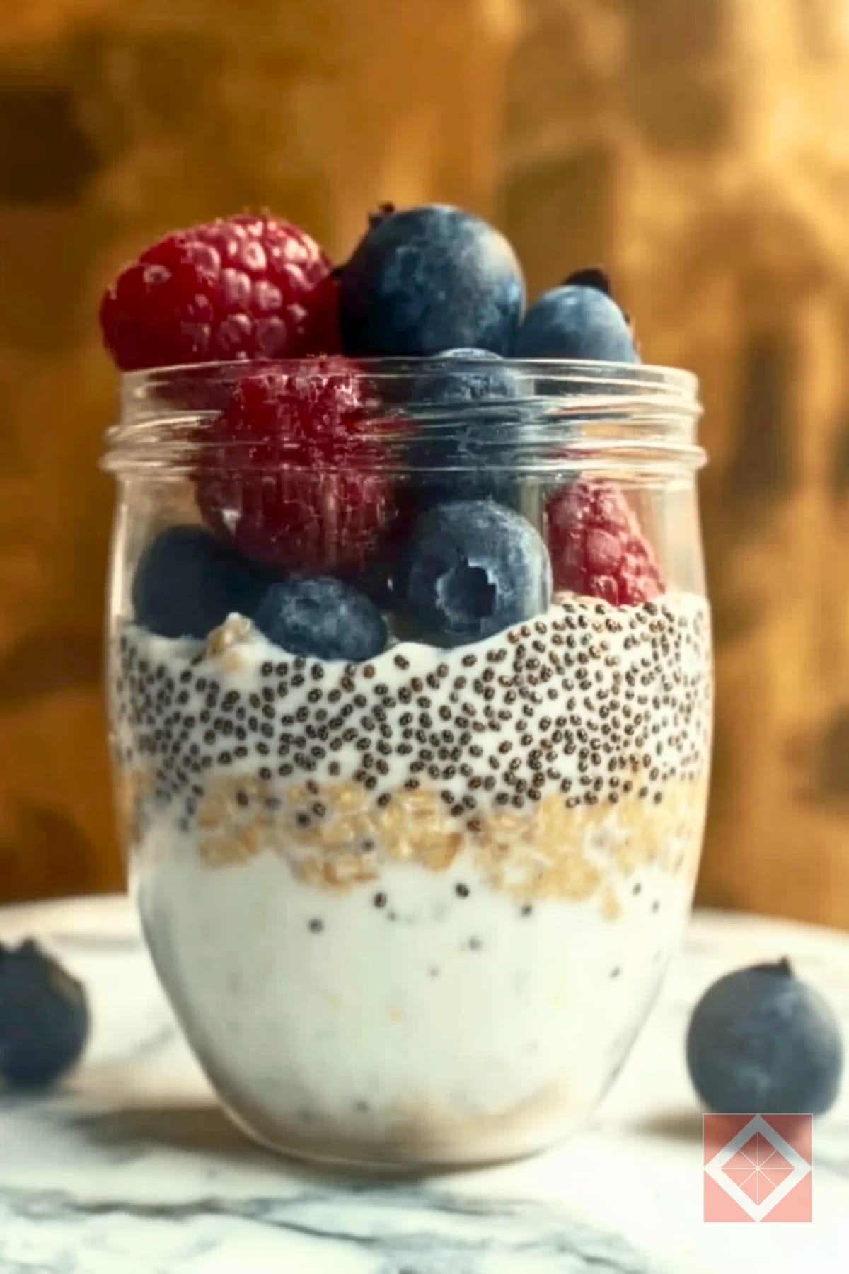 Grab & Go Overnight Oats with Chia Seeds Cottage Cheese 4 Grab & Go Overnight Oats with Chia Seeds Cottage Cheese - Overnight Oats with Chia Seeds Cottage Cheese pin 2 midia
