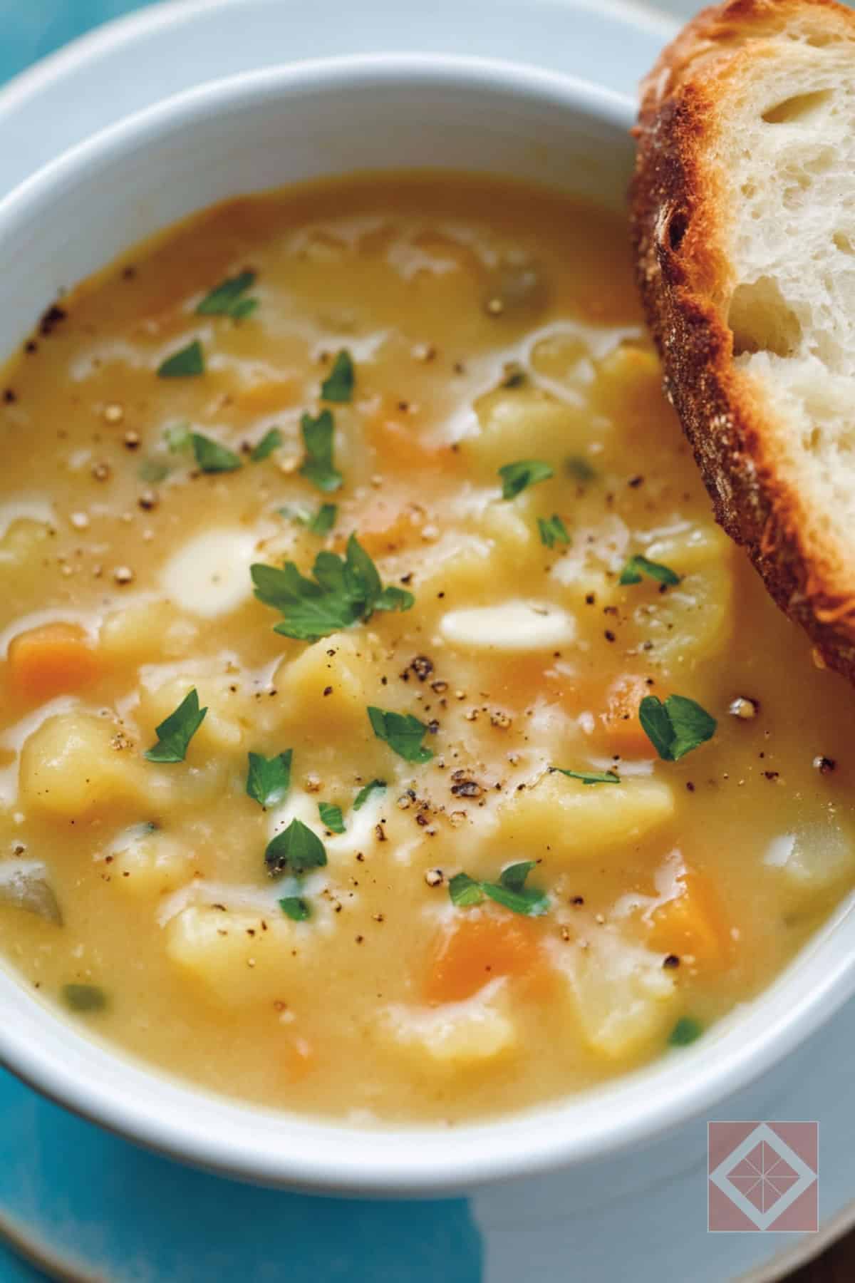 Loaded Baked Potato Bread Machine Recipe for Soup Nights 2 Loaded Baked Potato Bread Machine Recipe for Soup Nights - Potato Soup pin 1 midia