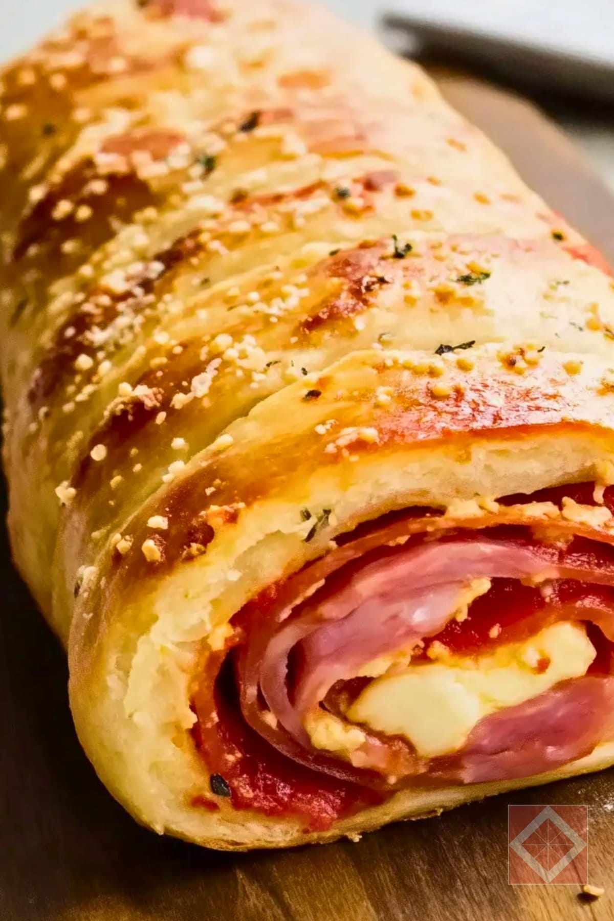 Easy Stromboli: Cheesy, Crispy, & Made for Two 3 Easy Stromboli: Cheesy, Crispy, & Made for Two - Salami Capicola Provolone Stromboli pin 1 midia