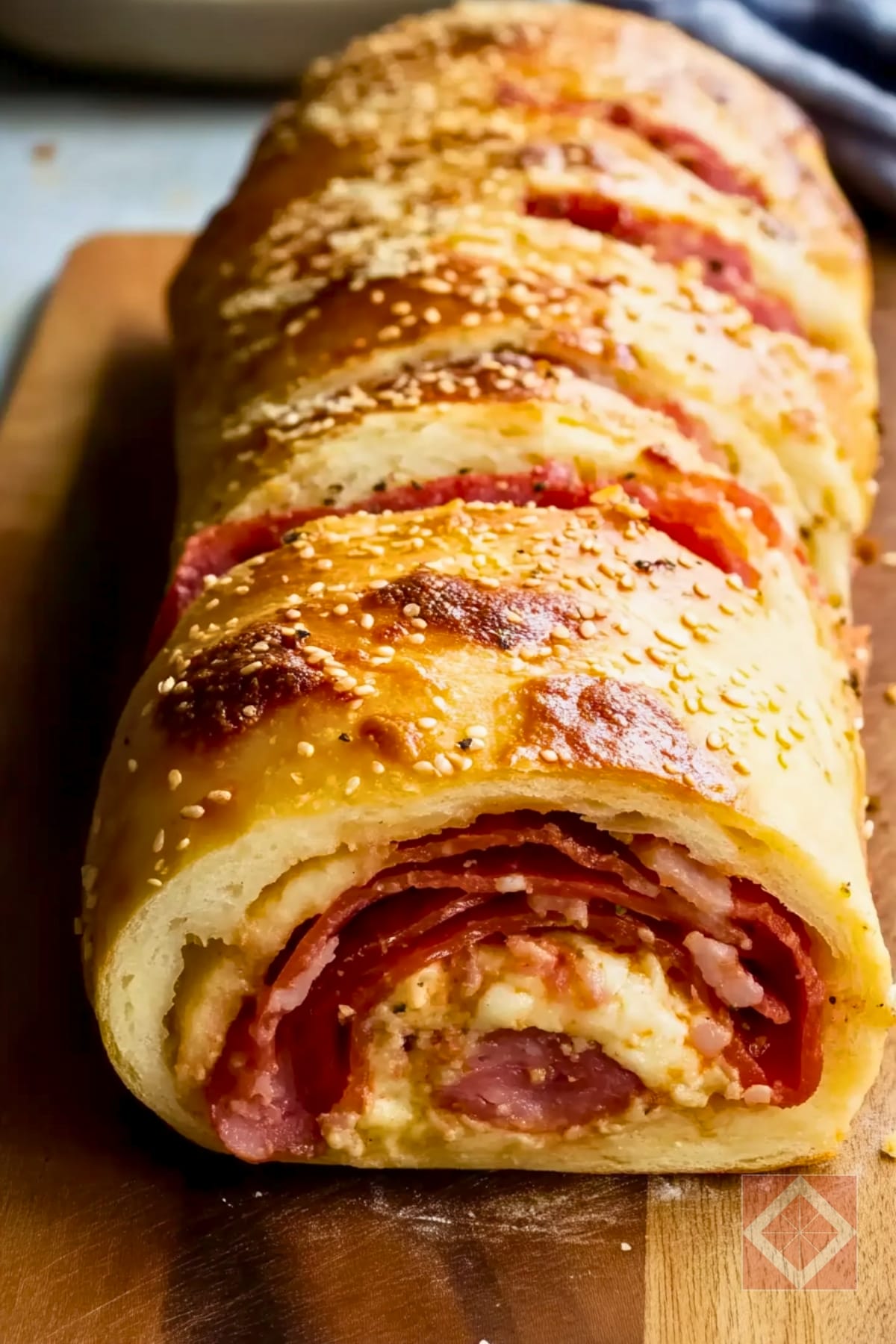 Easy Stromboli: Cheesy, Crispy, & Made for Two 5 Easy Stromboli: Cheesy, Crispy, & Made for Two - Salami Capicola Provolone Stromboli pin 3 midia