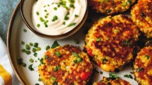 Try These Salmon Quinoa Cakes for a Healthy Dinner 1 Try These Salmon Quinoa Cakes for a Healthy Dinner - Salmon Quinoa Cakes with Creamy Sriracha Sauce midia