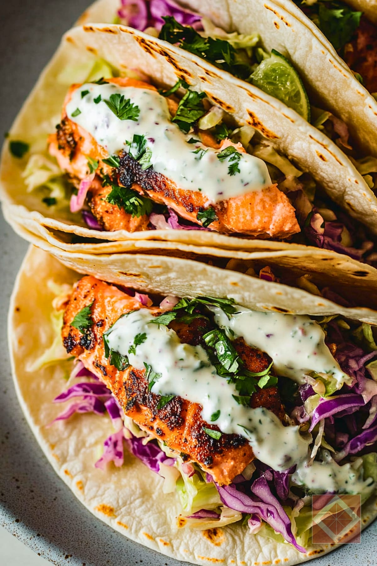 Fish Taco Recipe for Two That Actually Satisfy 4 Fish Taco Recipe for Two That Actually Satisfy - Salmon Tacos with Cabbage Slaw Lime Crema pin 2 midia