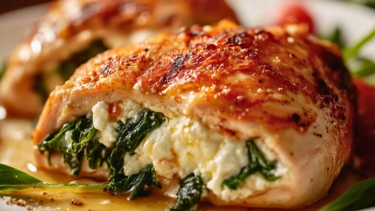 Spinach Stuffed Chicken Breast with Cottage Cheese Recipe That Feels Gourmet 2 Spinach Stuffed Chicken Breast with Cottage Cheese Recipe That Feels Gourmet - Spinach Stuffed Chicken Breast with Cottage Cheese midia