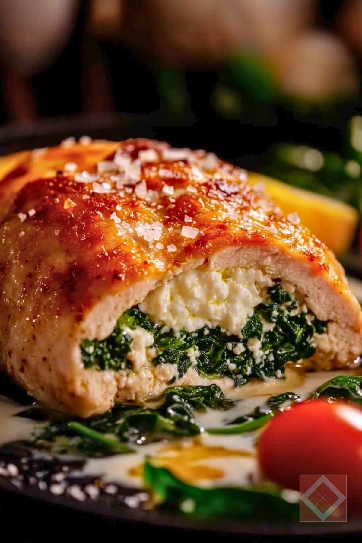 Spinach Stuffed Chicken Breast with Cottage Cheese Recipe That Feels Gourmet 3 Spinach Stuffed Chicken Breast with Cottage Cheese Recipe That Feels Gourmet - Spinach Stuffed Chicken Breast with Cottage Cheese pin 2 midia
