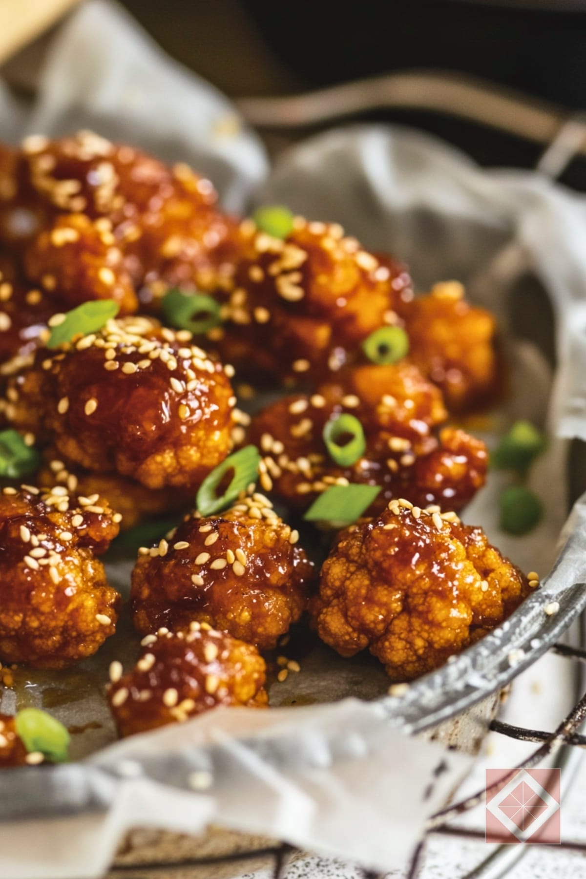 Sticky Asian Cauliflower Wings for Saucy Cravings 4 Sticky Asian Cauliflower Wings for Saucy Cravings - Sticky Asian Cauliflower Wings pin 2 midia
