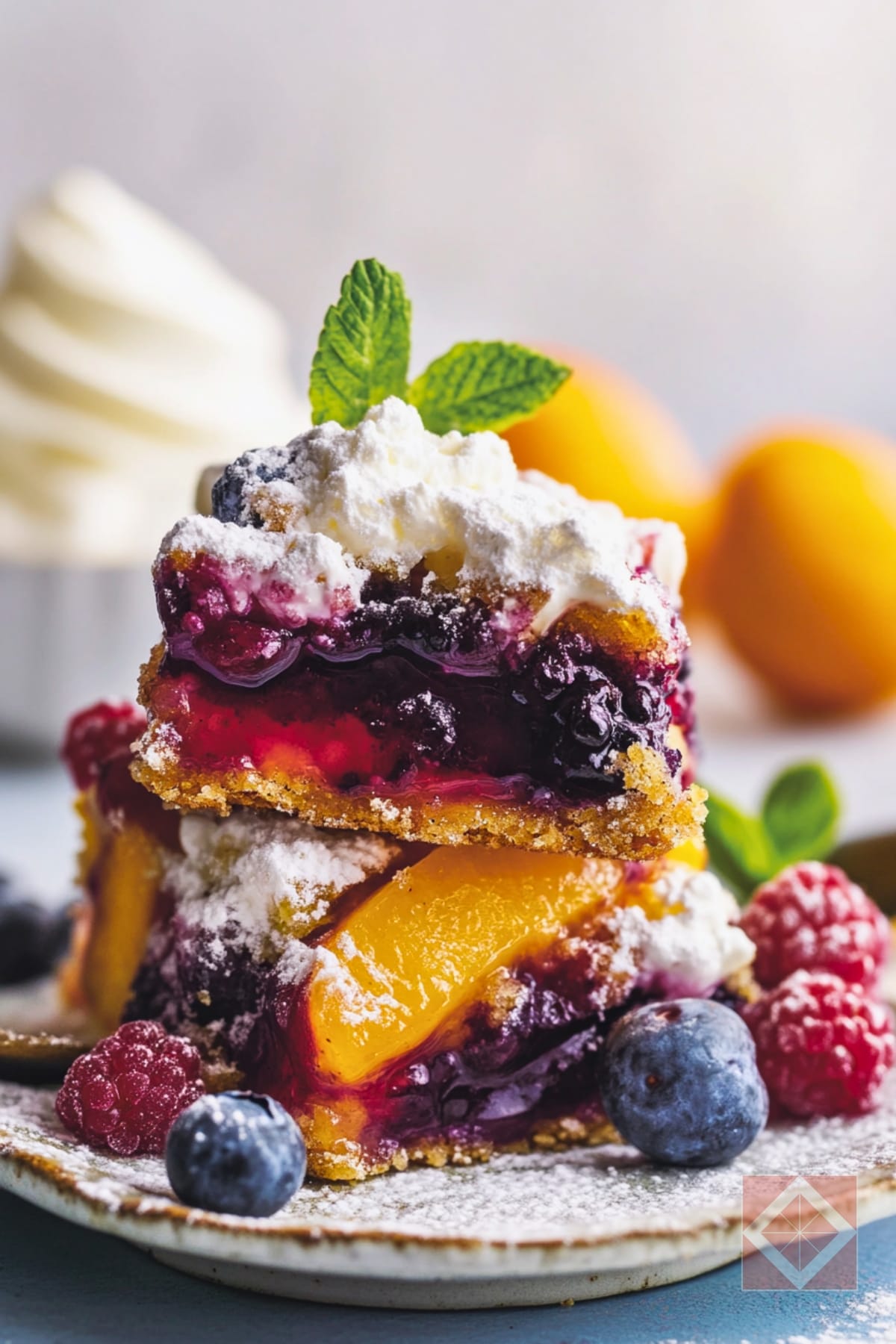 Irresistible Healthy Crumble Bars That Taste Like Summer 5 Irresistible Healthy Crumble Bars That Taste Like Summer - Summer Fruit Crumble Bars pin 3 midia