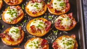 Easy & Healthy Sweet Potato Pizza Bites 1 Easy & Healthy Sweet Potato Pizza Bites - Sweet Potato Pizza Bites midia