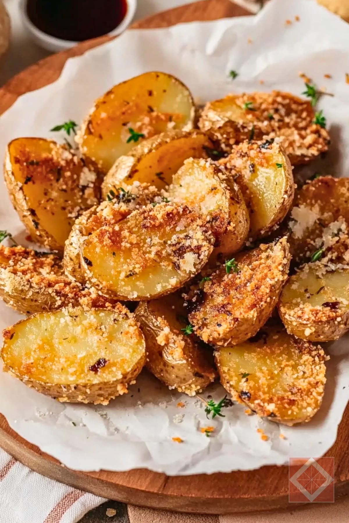 Tiktok’s Crispiest Potato Recipe—And It’s Worth It 3 Tiktok’s Crispiest Potato Recipe—And It’s Worth It - TikTok Parmesan Crusted Potatoes pin 2 midia