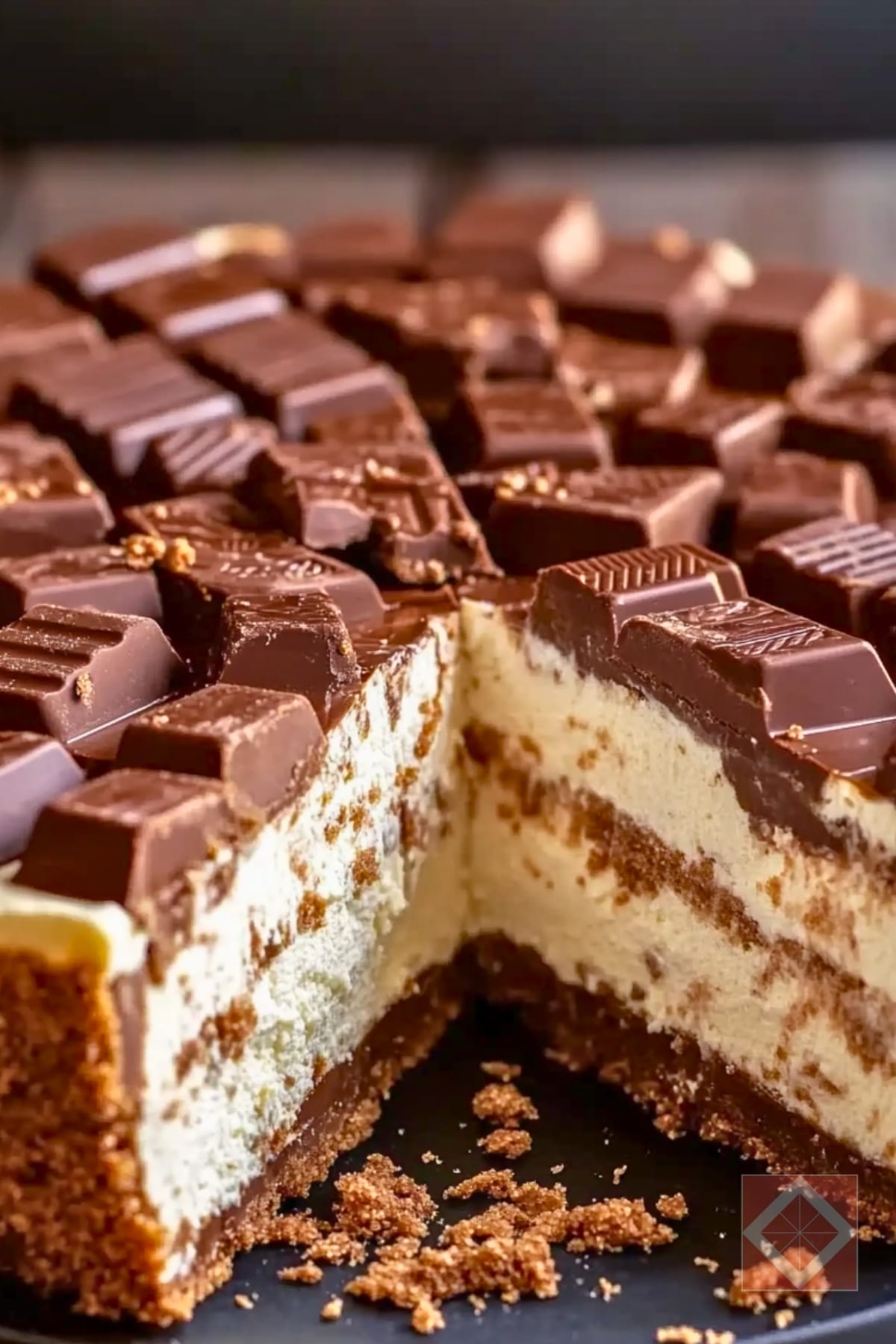 Recipe for the Kit Kat Cheesecake TikTok Made Famous 3 Recipe for the Kit Kat Cheesecake TikTok Made Famous - Tiktok Kit Kat Cheesecake pin 1 midia