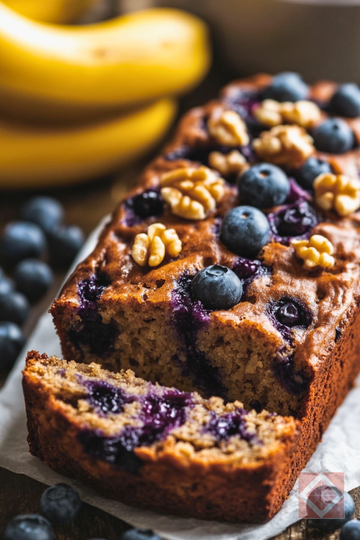 Blueberry Banana Bread Recipe for a Healthy Morning 4 Blueberry Banana Bread Recipe for a Healthy Morning - Whole Wheat Blueberry Banana Bread pin 2 midia
