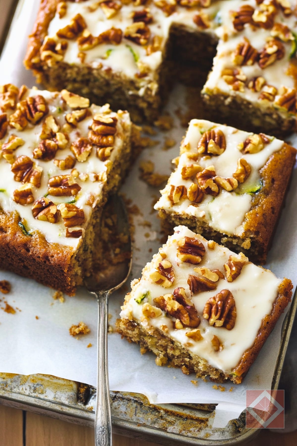 Zucchini + Cake = Dessert Magic You Need to Taste to Believe 4 Zucchini + Cake = Dessert Magic You Need to Taste to Believe - Zucchini Snack Cake pin 2 midia
