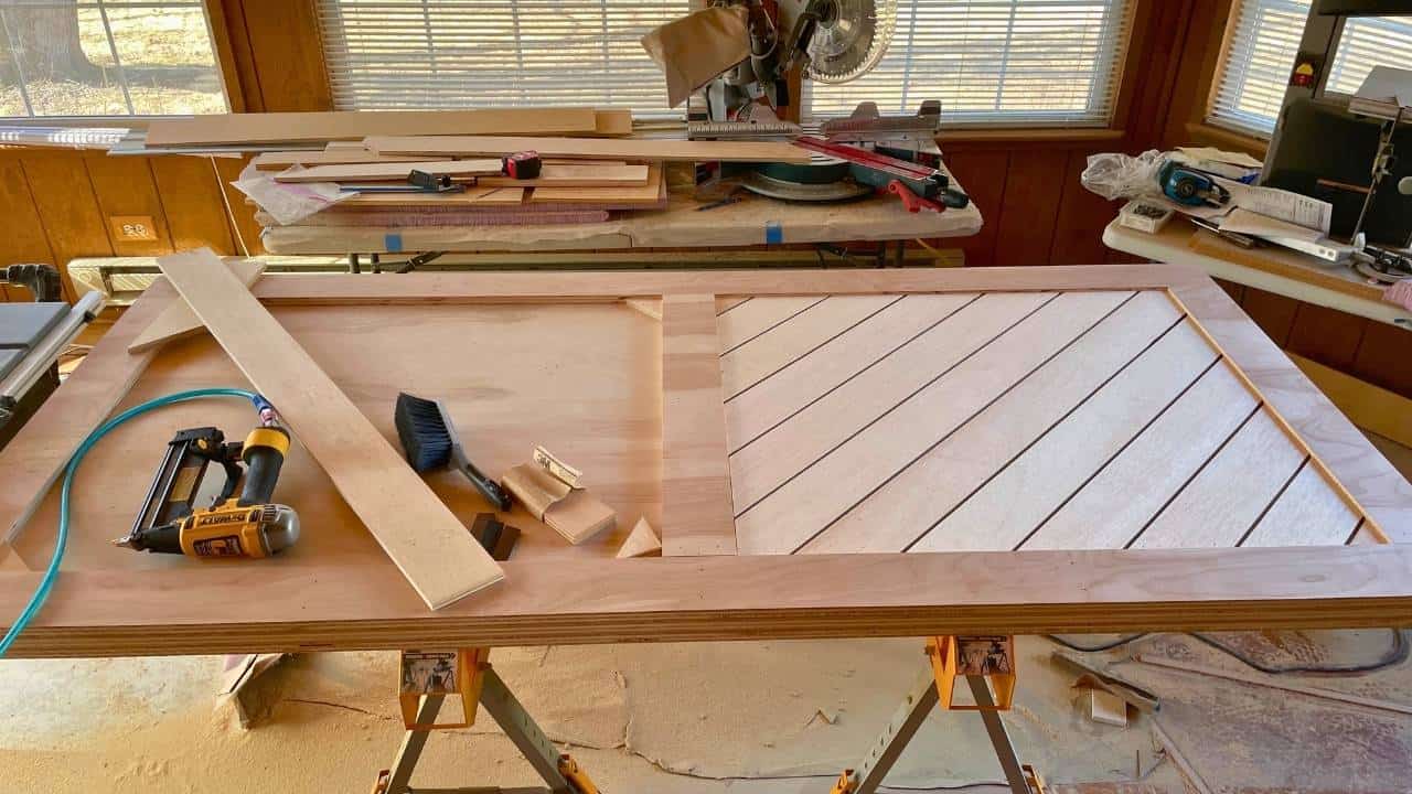 How I Built $1,000-Look Custom Double Barn Doors for Just $300 (and Hid a Secret Media Closet) 3 How I Built $1,000-Look Custom Double Barn Doors for Just $300 (and Hid a Secret Media Closet) - custom diy double barn doors 8