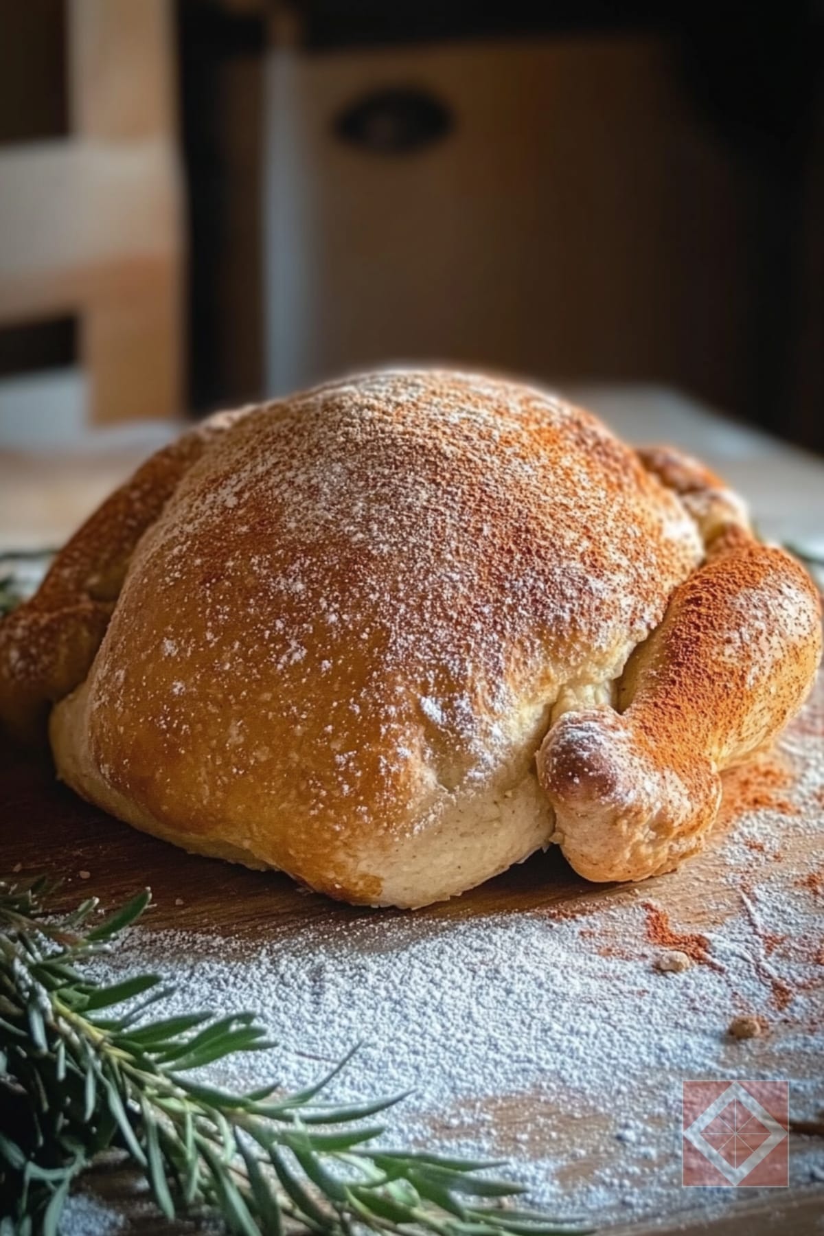 This Tiktok Recipe Turns Bread Into a Turkey 3 This Tiktok Recipe Turns Bread Into a Turkey - turkey shaped sourdough bread pin 1 midia