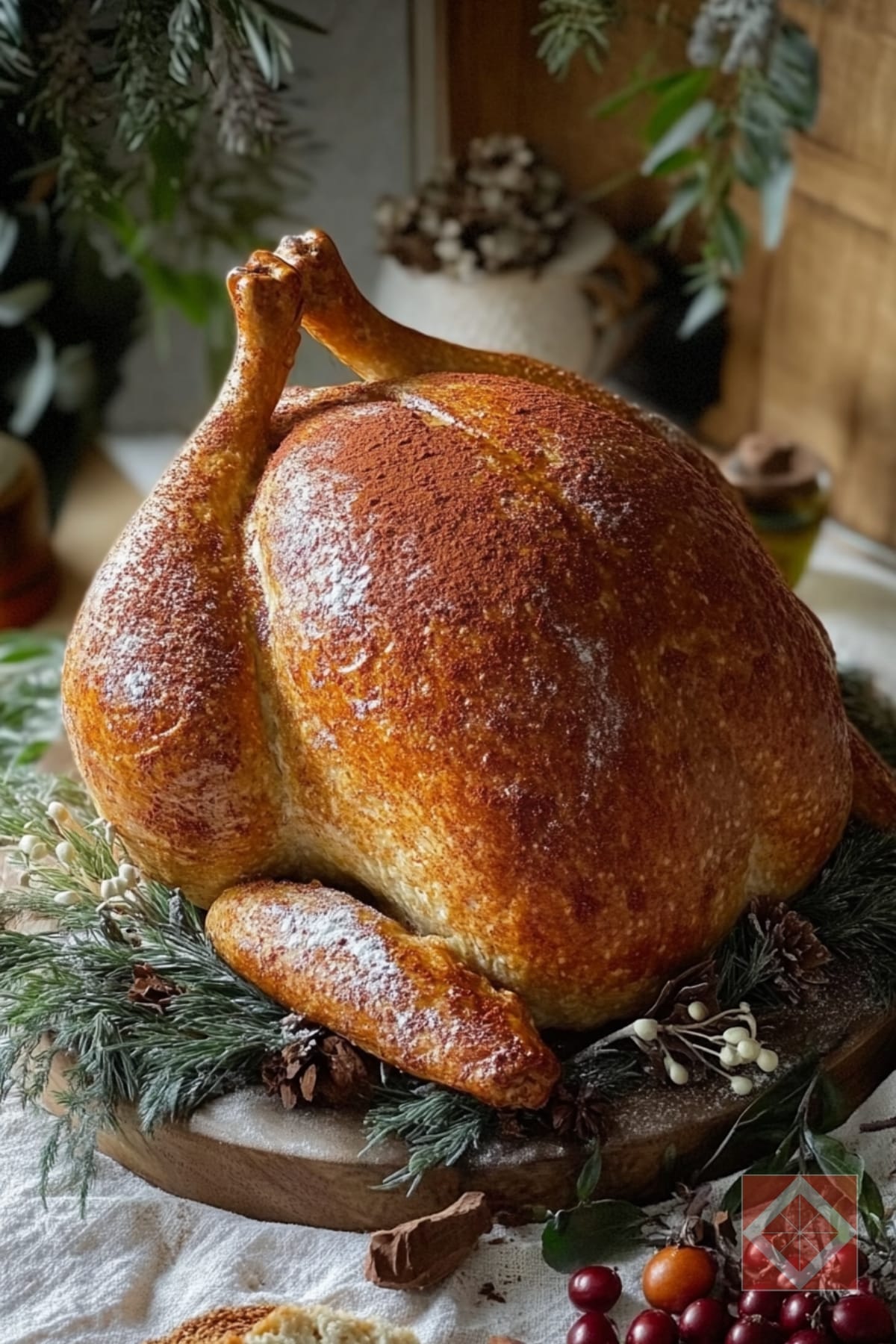 This Tiktok Recipe Turns Bread Into a Turkey 4 This Tiktok Recipe Turns Bread Into a Turkey - turkey shaped sourdough bread pin 2 midia