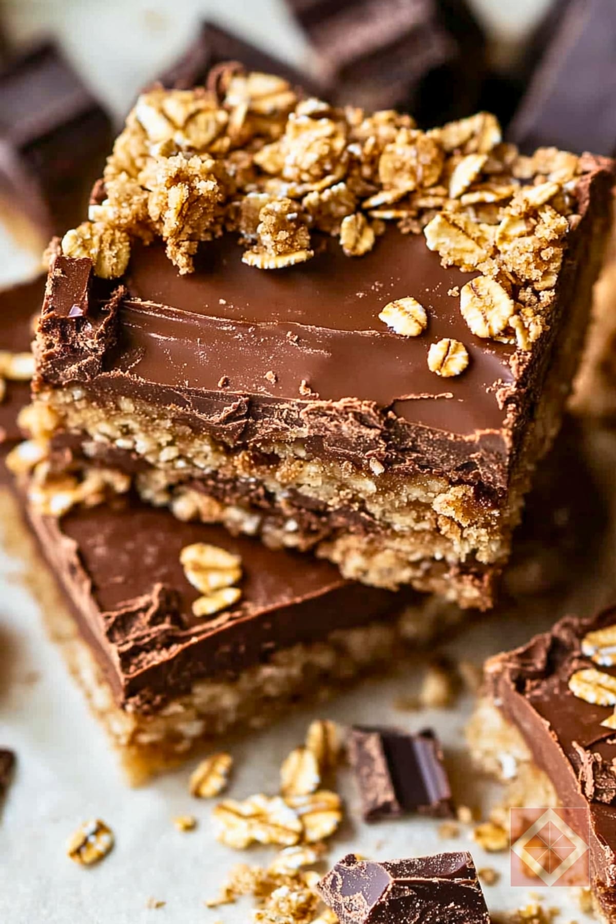 Best Chocolate & Peanut Butter Oatmeal Bars Recipe for Two 3 Best Chocolate & Peanut Butter Oatmeal Bars Recipe for Two - Chocolate Peanut Butter Oatmeal Bars pin 2 midia