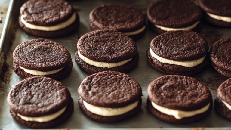 Chocolate Sandwich Cookies Recipe for Easy Homemade Dessert 3 Chocolate Sandwich Cookies Recipe for Easy Homemade Dessert - Chocolate Sandwich Cookies Dessert midia