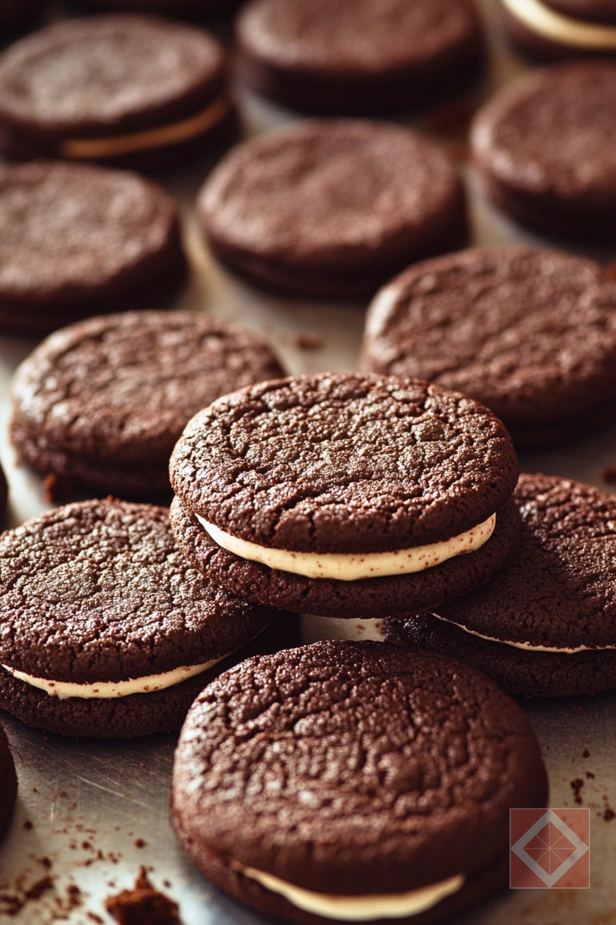 Chocolate Sandwich Cookies Recipe for Easy Homemade Dessert 3 Chocolate Sandwich Cookies Recipe for Easy Homemade Dessert - Chocolate Sandwich Cookies Dessert pin 1 midia