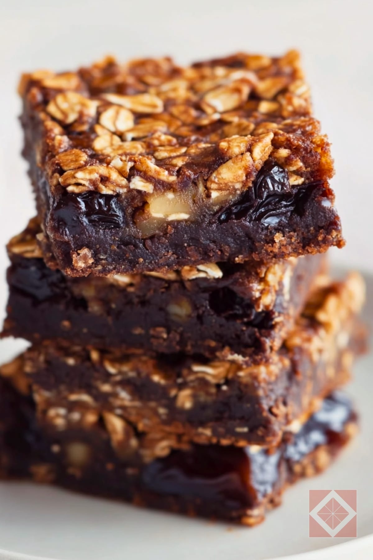 Chewy Chocolate, Date, & Oatmeal Bars 3 Chewy Chocolate, Date, & Oatmeal Bars - Dark Chocolate Date Oatmeal Bars pin 3 midia