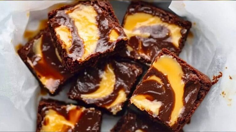 Dulce de Leche Brownies with a Cheesecake Twist 7 Dulce de Leche Brownies with a Cheesecake Twist - Dulce de Leche Brownies midia