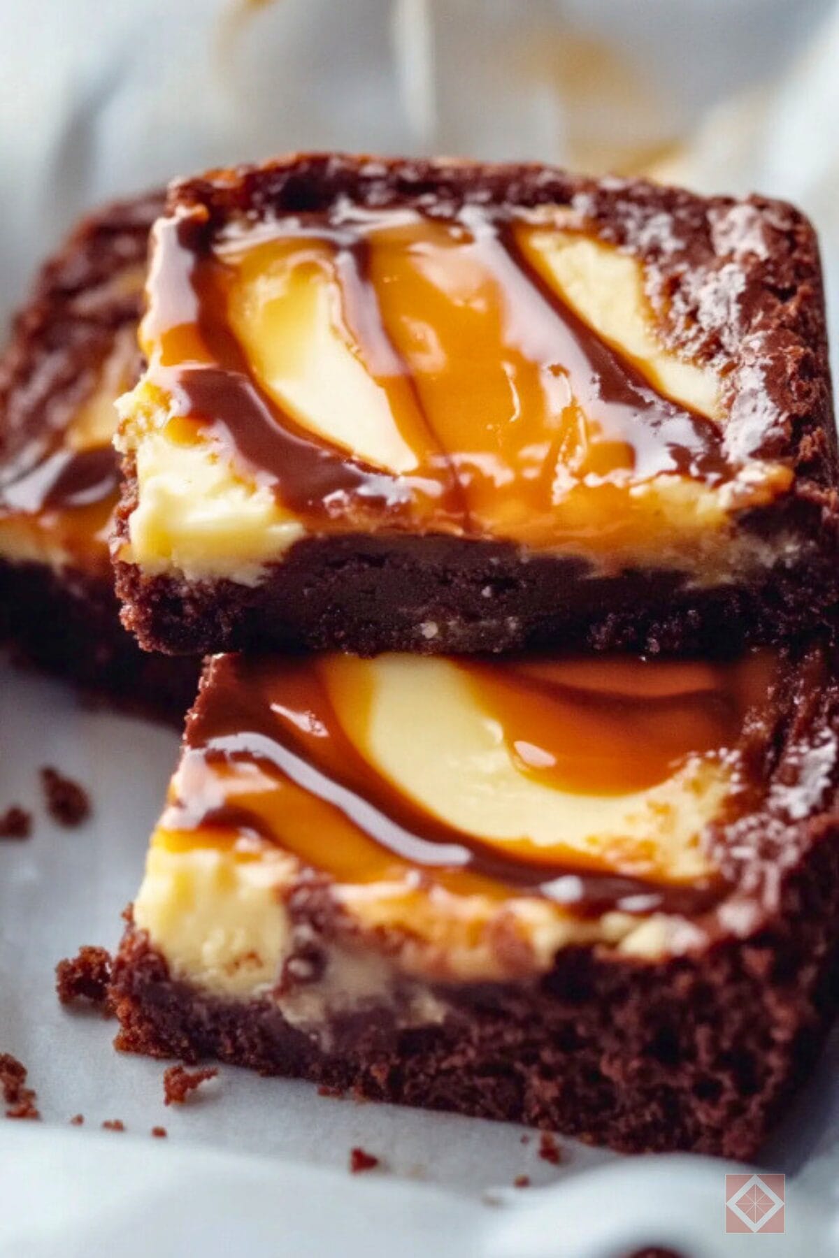 Dulce de Leche Brownies with a Cheesecake Twist 2 Dulce de Leche Brownies with a Cheesecake Twist - Dulce de Leche Brownies pin media