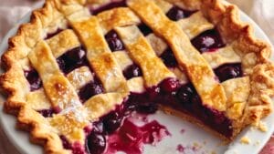 Simple Dessert Recipe: Irresistible Jammy Cherry Pie 1 Simple Dessert Recipe: Irresistible Jammy Cherry Pie - Jammy Cherry Pie Dessert midia