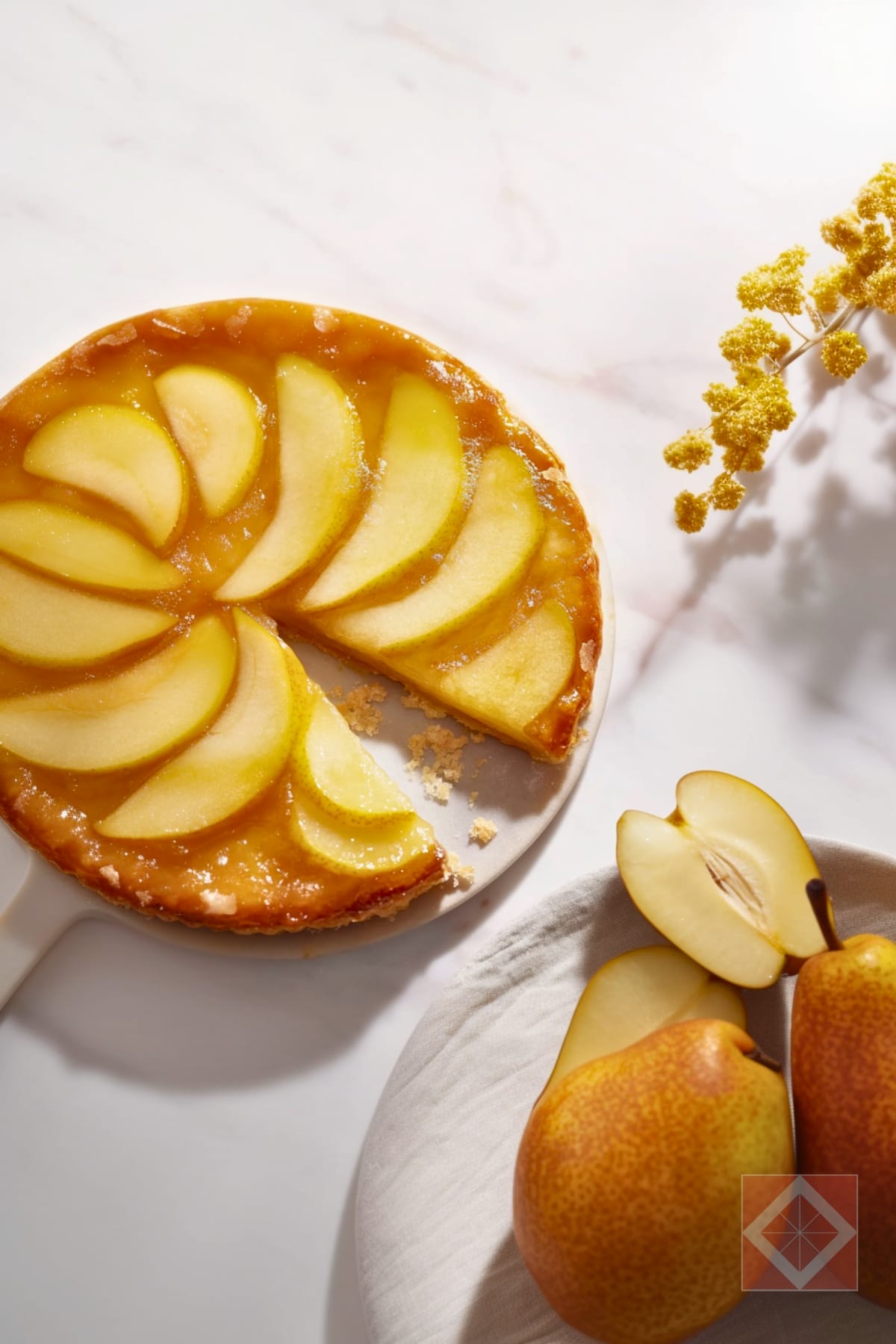 Perfect Pear Tarte Tatin Made Simple: Recipe for Two 3 Perfect Pear Tarte Tatin Made Simple: Recipe for Two - Pear Tarte Tatin pin 2 midia