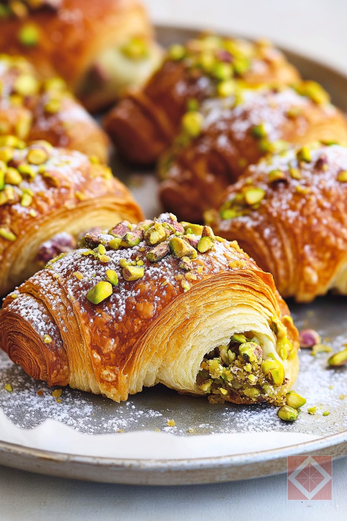 Rich & Nutty Pistachio Croissants – Dessert Recipe Delight 4 Rich & Nutty Pistachio Croissants – Dessert Recipe Delight - Pistachio Croissants Dessert pin 2 midia