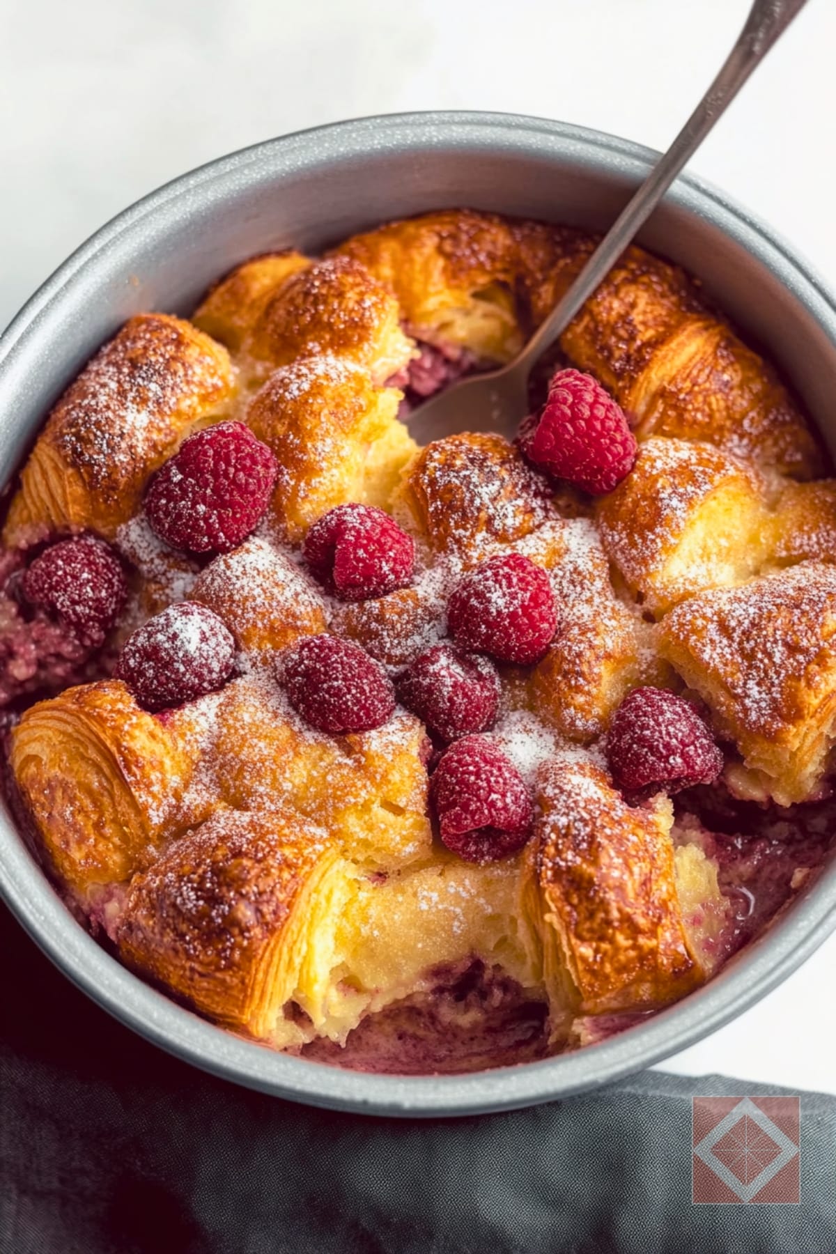 Raspberry Croissant Bread Pudding Recipe for Beginners 3 Raspberry Croissant Bread Pudding Recipe for Beginners - Raspberry Croissant Bread Pudding pin 1 midia